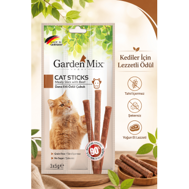 Gardenmix Dana Etli Kedi Stick Ödül 3*5g 50‘li
