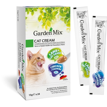 Garden Mıx Kedi Kreması Xxl Tavuk+kuzu 15gr*24