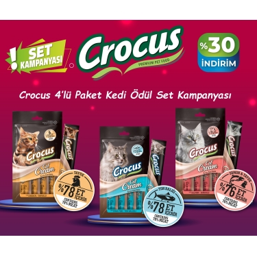 CROCUS 4LÜ PAKET KEDİ ÖDÜL SET KAMPANYASI