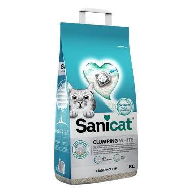 Sanicat Clumping White Kokusuz Kedi Kumu 8 L