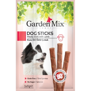 Gardenmix Kuzu Etli Köpek Stick Ödül 3*11g 20‘li