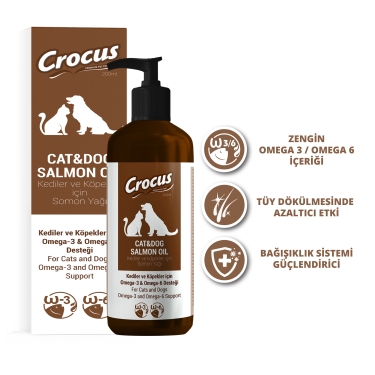 Crocus Kedi Köpek Somon Yağı 200 Ml