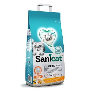 Sanicat Duo Vanilya Ve Mandalinalı Kedi Kumu 10 L