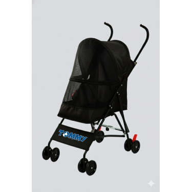 Tommy Evcil Hayvan Arabası Siyah 60*43*94cm Max 15 Kg