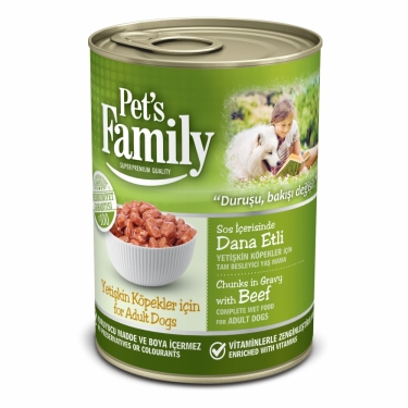 Pets Famıly Dana Etli Köpek Konservesi 400g