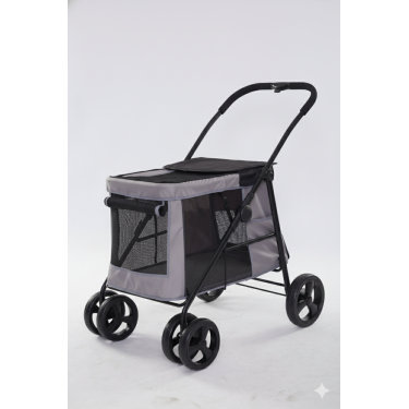 Tommy Evcil Hayvan Arabası Gri 102*62*105cm Max 40kg