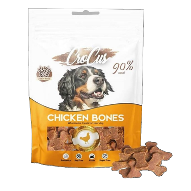 Crocus Bones Tavuklu Tahılsız Köpek Ödülü 80 Gr