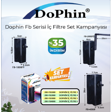 DOPHİN FB SERİSİ İÇ FİLTRE SET KAMPANYASI